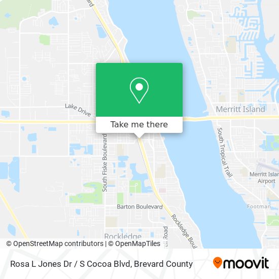 Mapa de Rosa L Jones Dr / S Cocoa Blvd