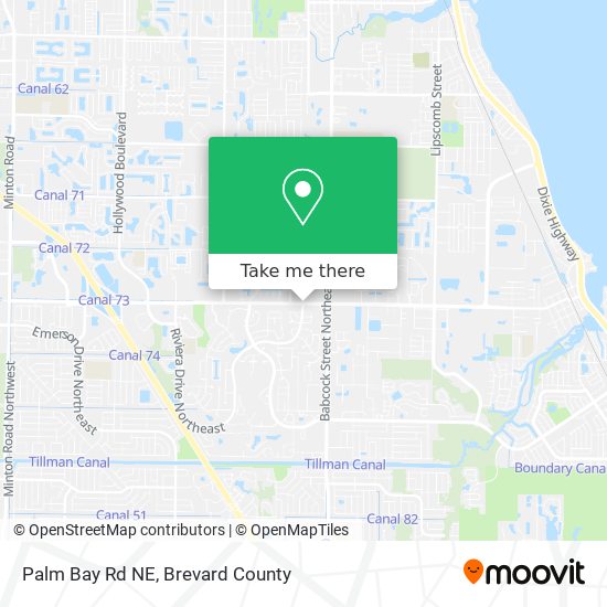 Mapa de Palm Bay Rd NE