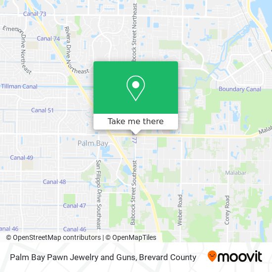 Palm Bay Pawn Jewelry and Guns map