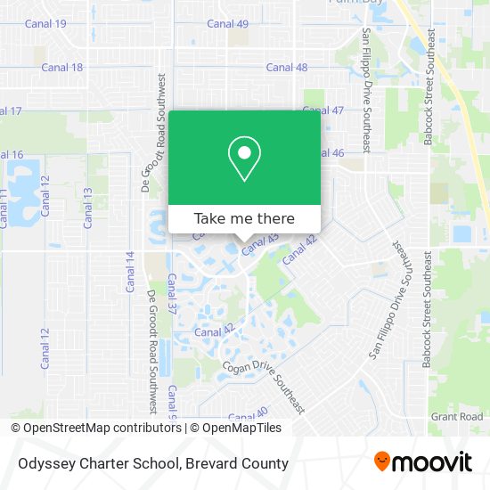 Mapa de Odyssey Charter School