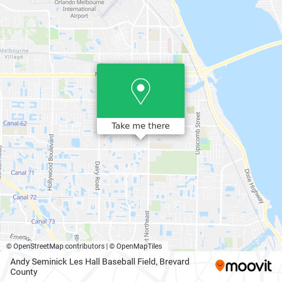 Mapa de Andy Seminick Les Hall Baseball Field