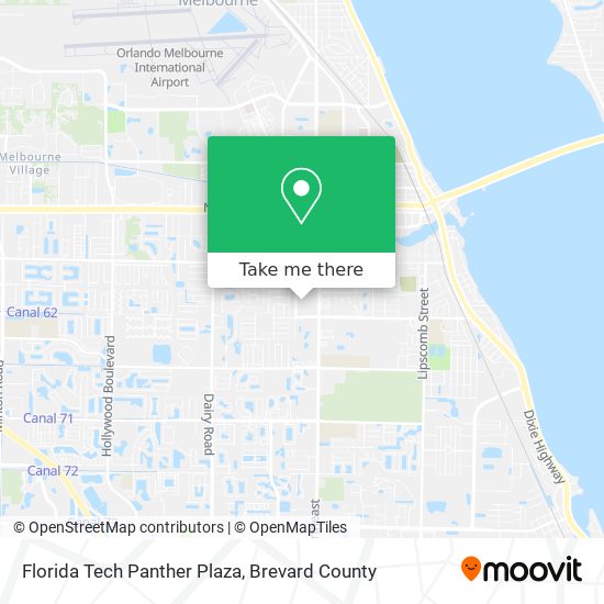Mapa de Florida Tech Panther Plaza