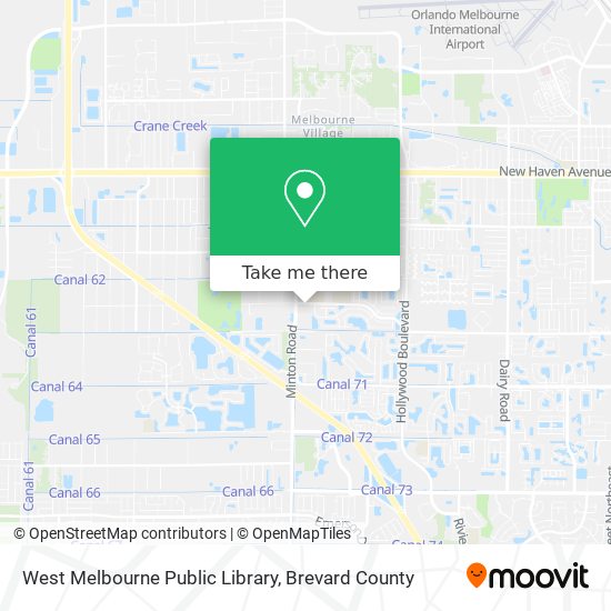 West Melbourne Public Library map
