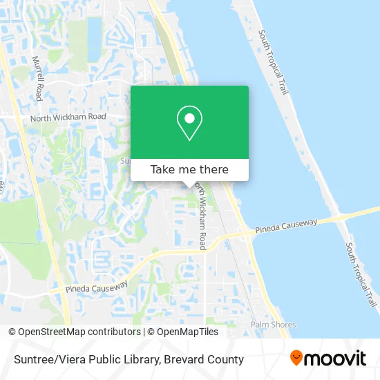 Suntree/Viera Public Library map
