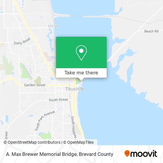 A. Max Brewer Memorial Bridge map