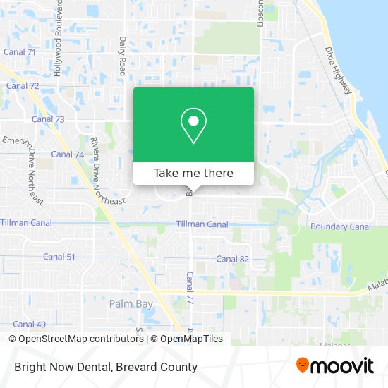 Bright Now Dental map