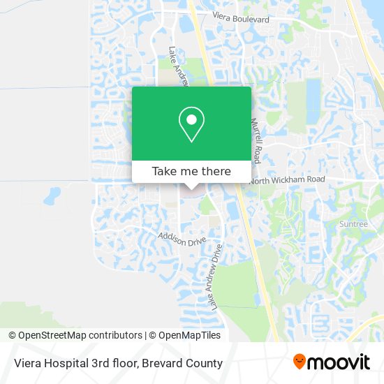 Viera Hospital  3rd floor map