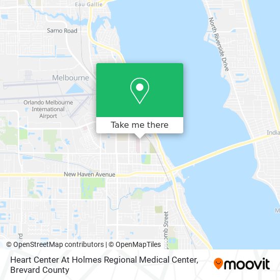 Heart Center At Holmes Regional Medical Center map
