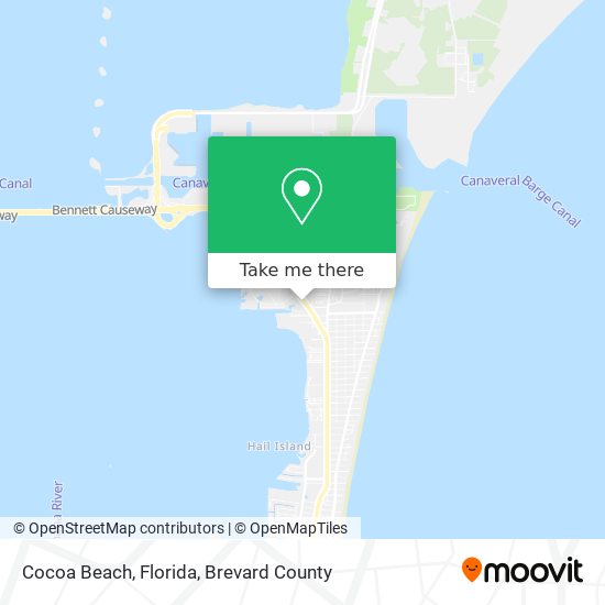 Cocoa Beach, Florida map