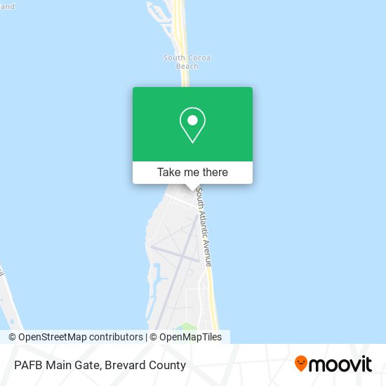 PAFB Main Gate map