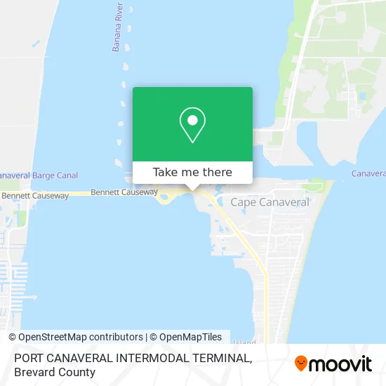 PORT CANAVERAL INTERMODAL TERMINAL map