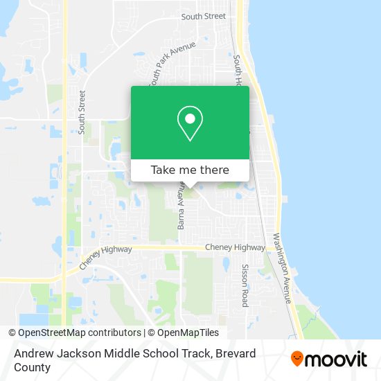 Mapa de Andrew Jackson Middle School Track