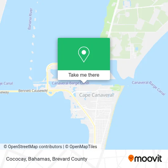 Cococay, Bahamas map