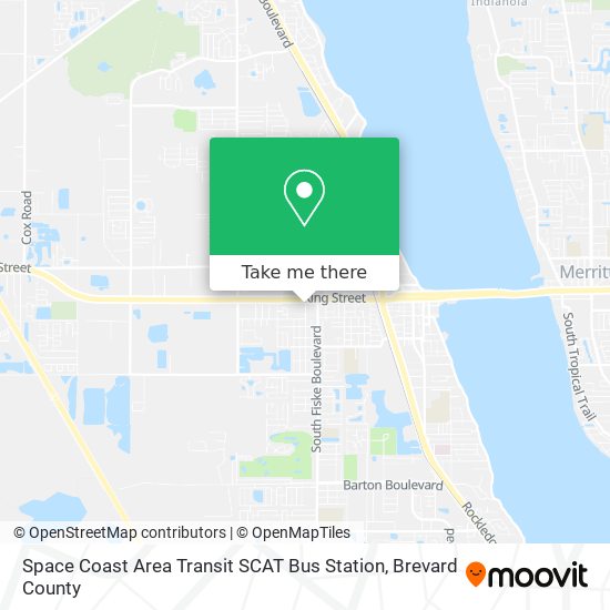 Space Coast Area Transit SCAT Bus Station map