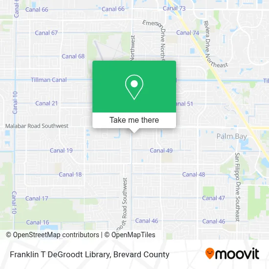 Franklin T DeGroodt Library map