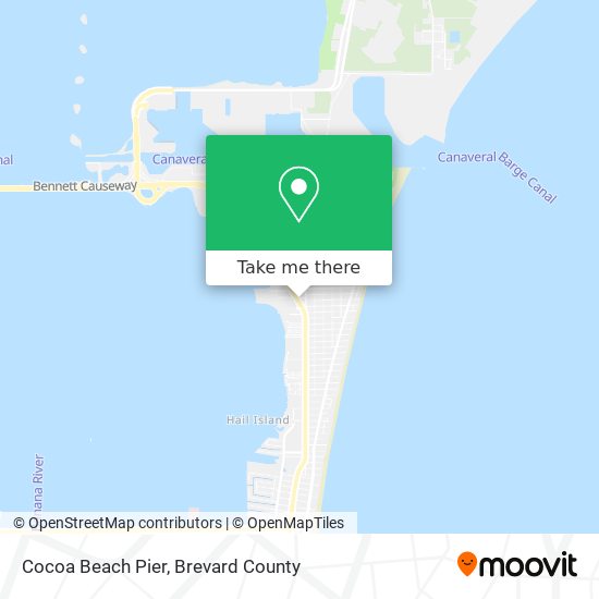 Cocoa Beach Pier map