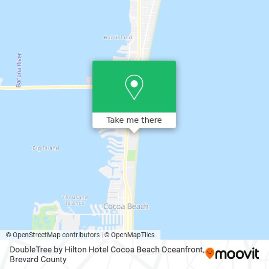 Mapa de DoubleTree by Hilton Hotel Cocoa Beach Oceanfront