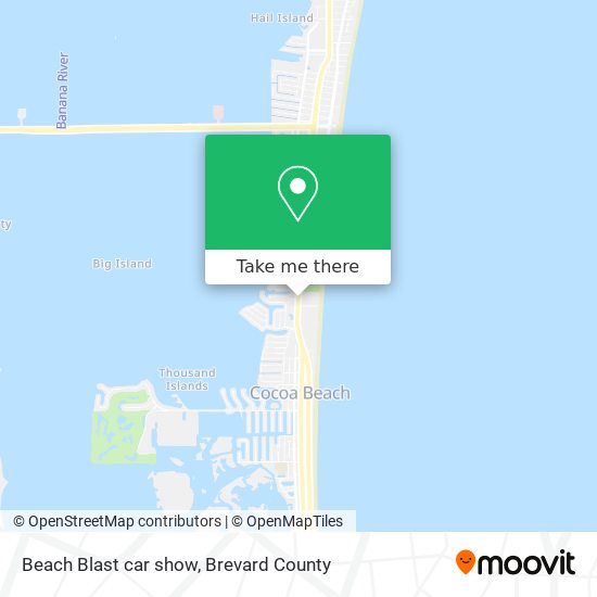 Mapa de Beach Blast car show