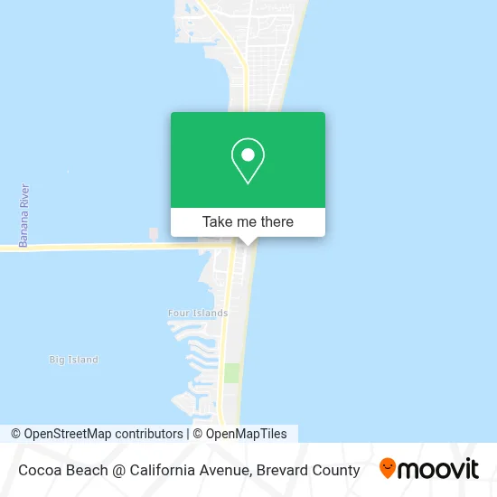 Cocoa Beach @ California Avenue map