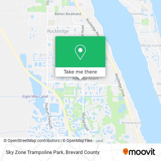 Mapa de Sky Zone Trampoline Park