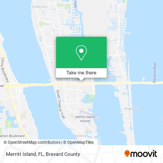 Merritt Island, FL map