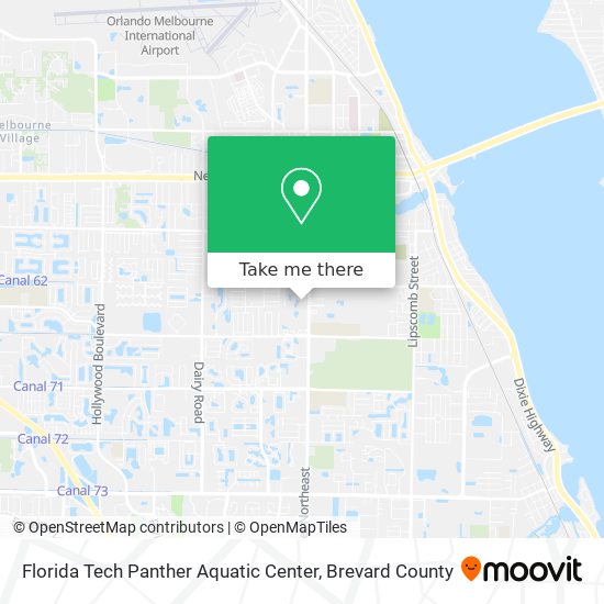 Mapa de Florida Tech Panther Aquatic Center