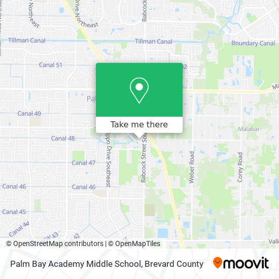 Mapa de Palm Bay Academy Middle School