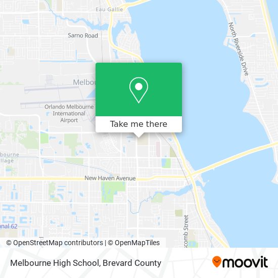 Mapa de Melbourne High School