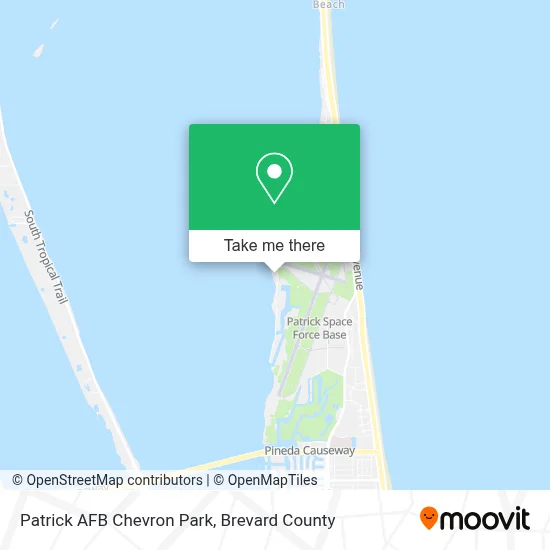 Patrick AFB Chevron Park map