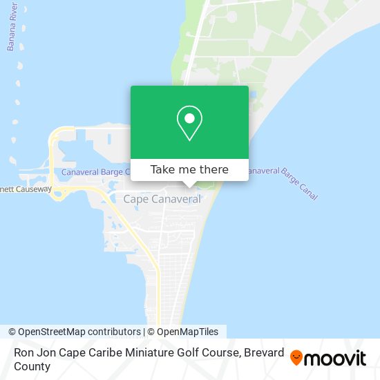 Ron Jon Cape Caribe Miniature Golf Course map