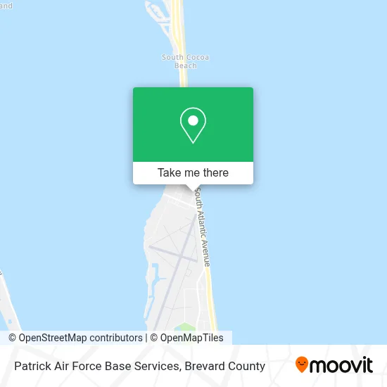 Patrick Air Force Base Services map