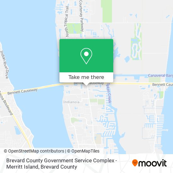 Brevard County Government Service Complex - Merritt Island map