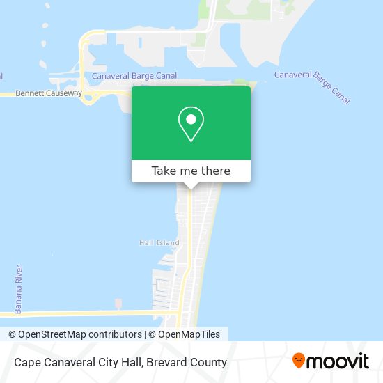 Cape Canaveral City Hall map