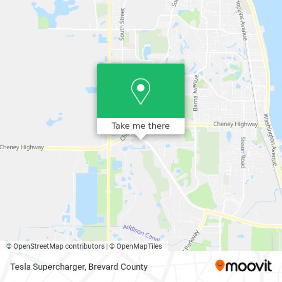 Tesla Supercharger map