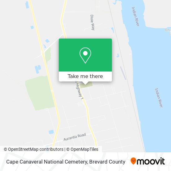 Cape Canaveral National Cemetery map