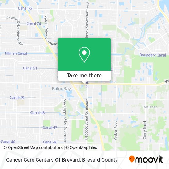 Cancer Care Centers Of Brevard map