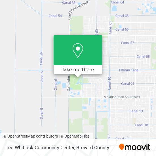 Ted Whitlock Community Center map