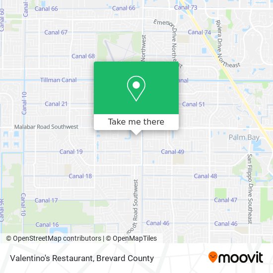 Valentino's Restaurant map