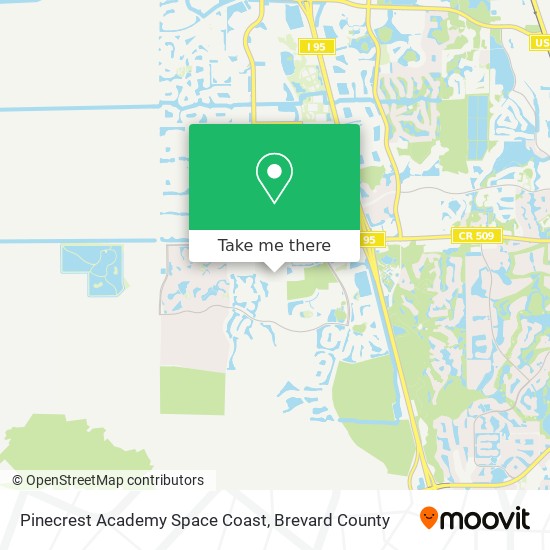 Pinecrest Academy Space Coast map