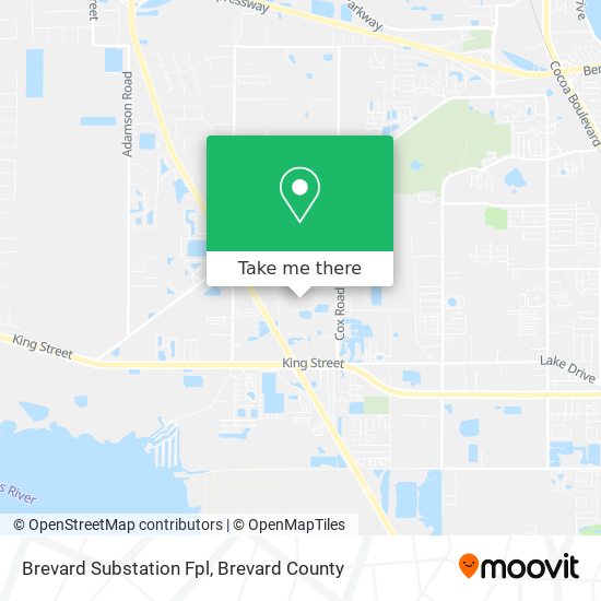 Brevard Substation Fpl map