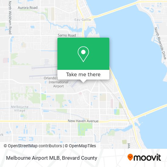 Melbourne Airport MLB map