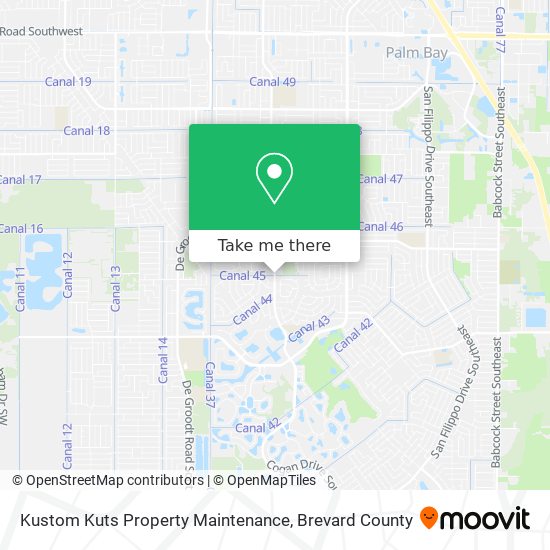 Kustom Kuts Property Maintenance map