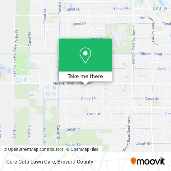 Cure Cuts Lawn Care map