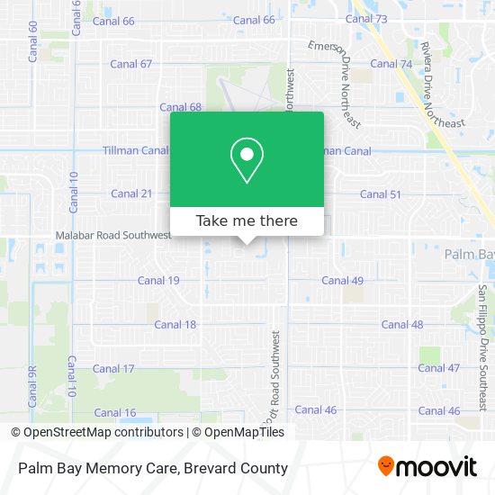 Mapa de Palm Bay Memory Care