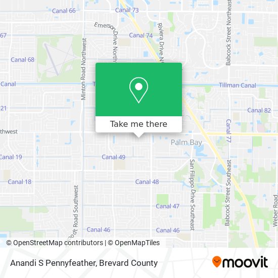 Anandi S Pennyfeather map