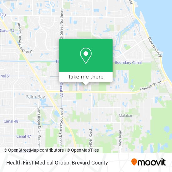 Health First Medical Group map