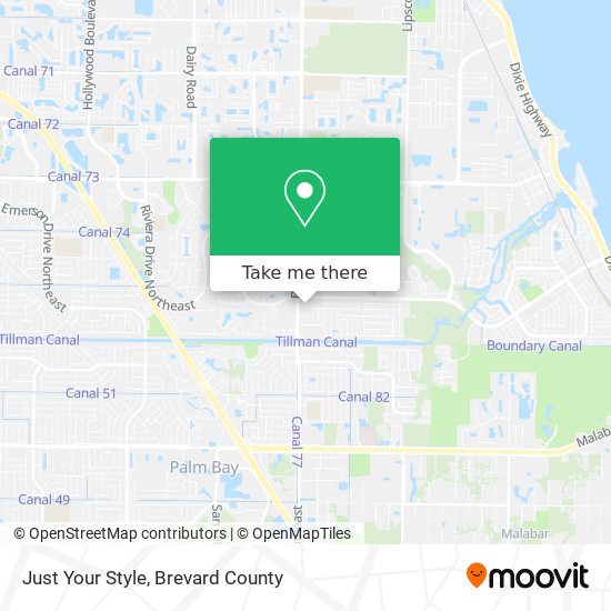 Just Your Style map