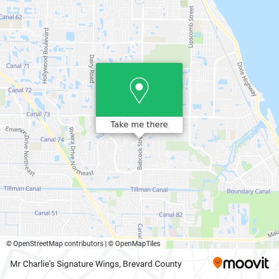 Mr Charlie's Signature Wings map