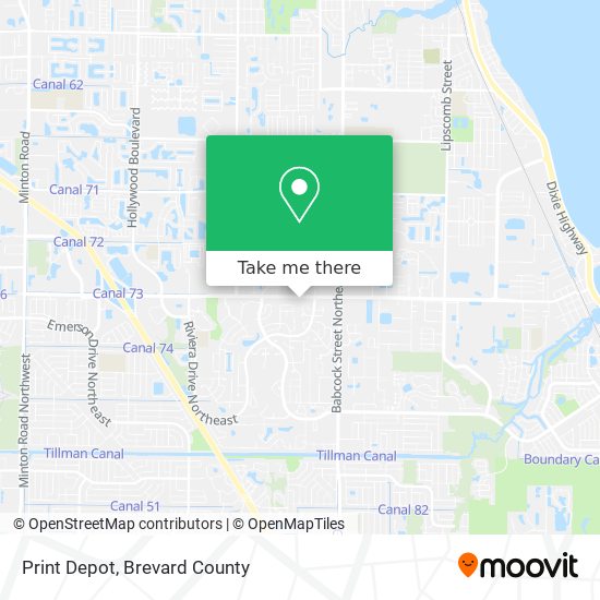 Mapa de Print Depot