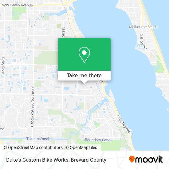 Duke's Custom Bike Works map
